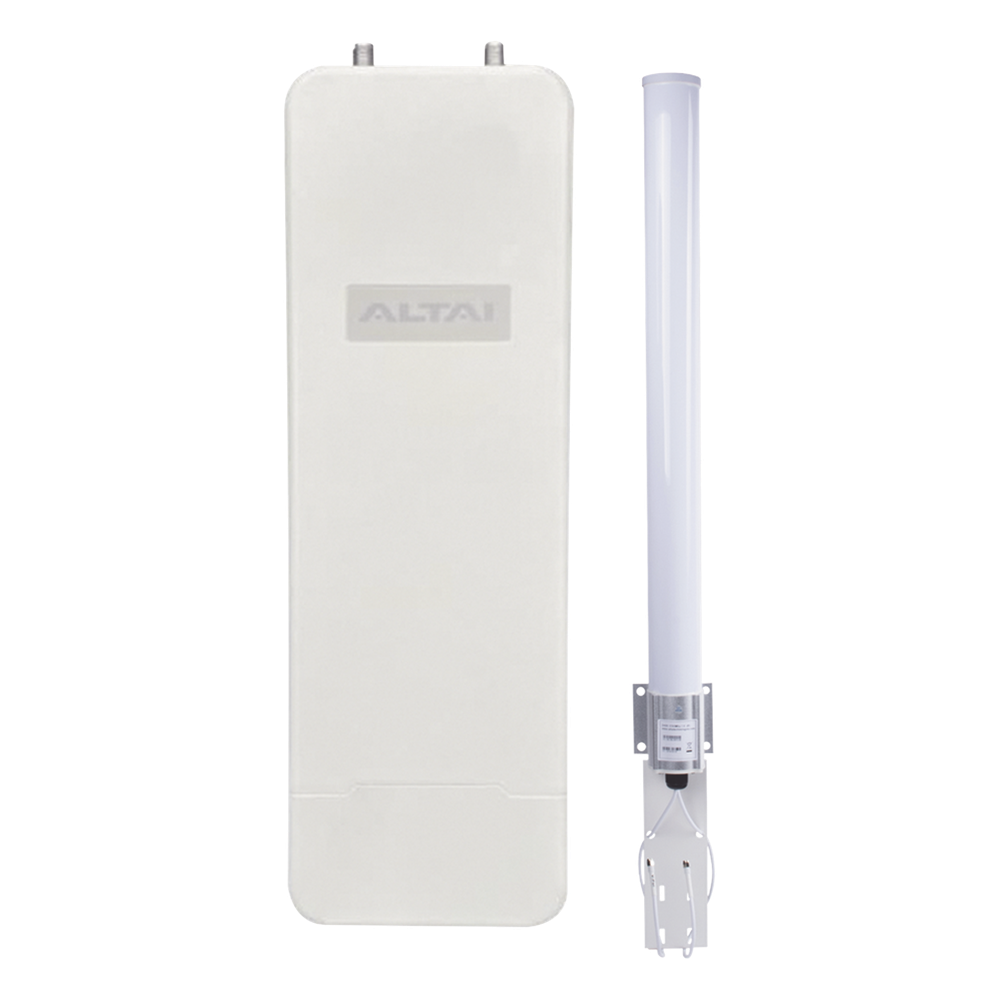 Super Kit WiFi Omnidireccional en 2.4 GHz para WISP, Hasta 300 m de Cobertura, El Kit Incluye Punto de Acceso C1XN+ y Antena Omnidireccional  de 10 dBi, Administración en Nube Gratis con INSIGHTS