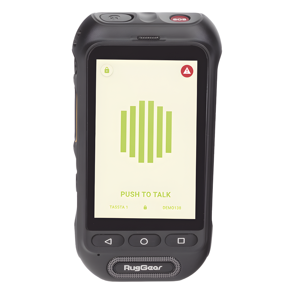 Kit Radio PoC LTE RugGear RG360 con Licencia TASSTA TFLEXPTT GRATIS Primer Año