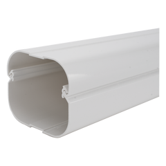 Kit de Canaletas Para la Organización de Tuberías y Cables Eléctricos en Instalaciones de Aire Acondicionado, Uso en Interiores y Exteriores, PVC Rígido, Ideal Para Minisplit, Contenido de Kit (11 Piezas), (3000-00000)
