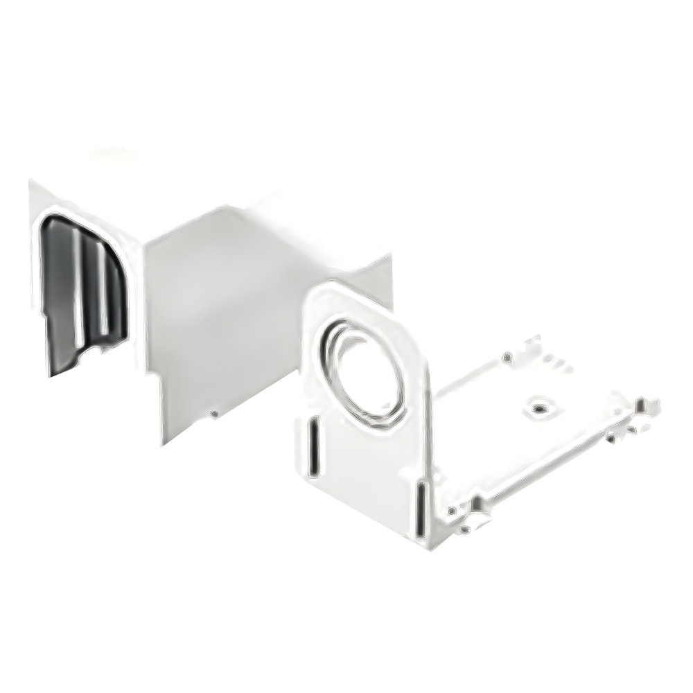 Accesorio Para Techo Falso/Entrada, Con Conexión Tubería 1/2 a 1 In, Compatible con Canaletas LD3, LD5 y LD10, Color Blanco