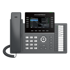 TELÉFONO IP PROFESIONAL DE 12 LÍNEAS / 24 TECLAS DE EXTENSIÓN PROGRAMABLES / WI-FI 6 / POE INTEGRADO / PANTALLA LCD 4.3 PULGADAS / SEGURIDAD DE NIVEL EMPRESARIAL / BLUETOOTH INTEGRADO / COMPATIBLE CON GDMS / AUDIO HD CON NOISE-SHIELD