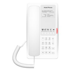 Teléfono IP Hotelero Wi-Fi 6 / 2 Líneas SIP / Doble Banda 2.4/5 GHz / 5 Teclas Programables / Puerto USB-A / PoE 802.3af / Audio HD