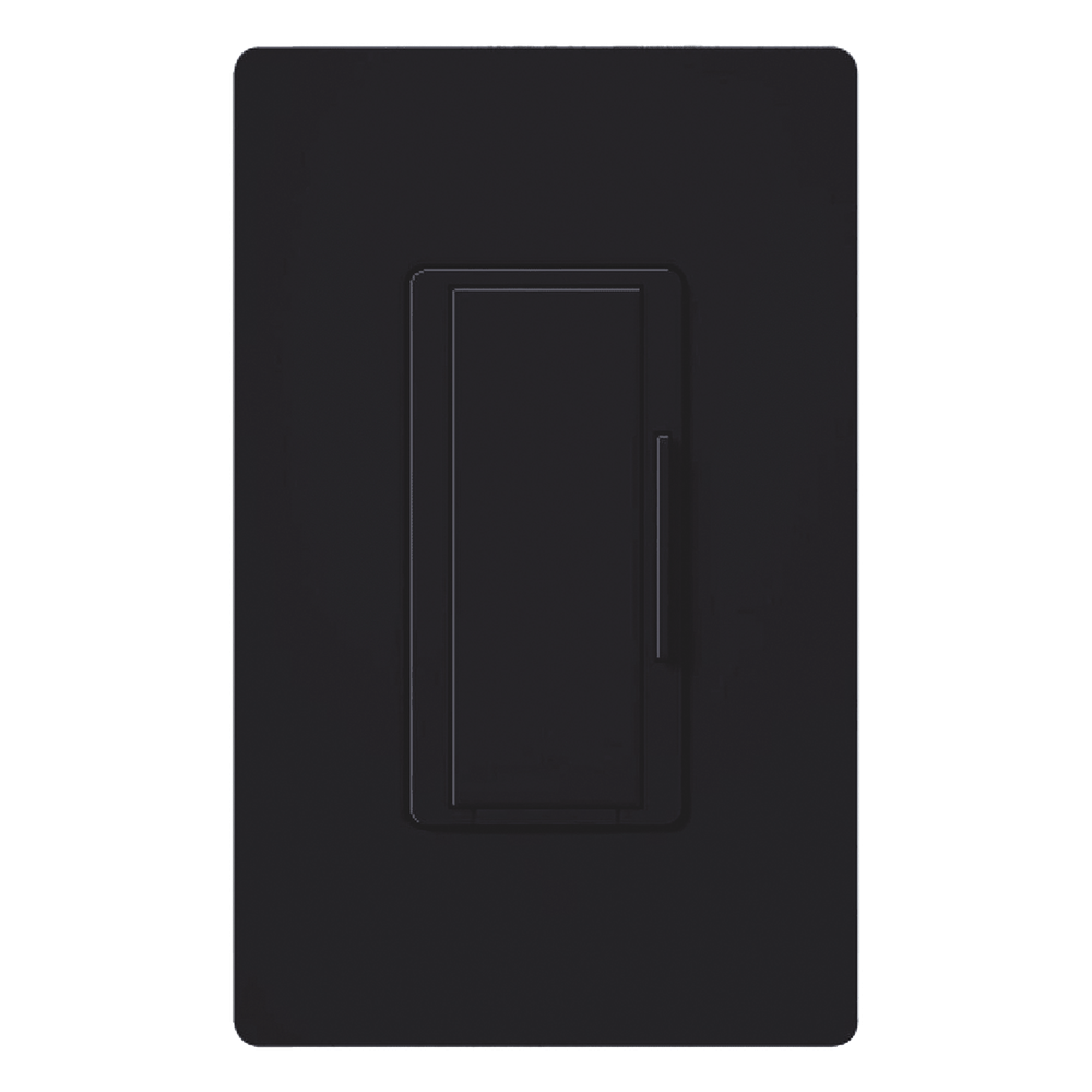 Atenuador remoto de pared Maestro para control multilocación, 120 V, cableado estándar de 3 vías, hasta 10 puntos de control, color negro