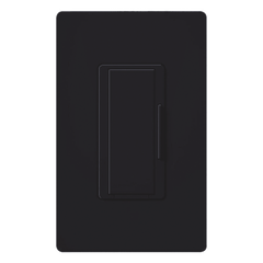 Atenuador remoto de pared Maestro para control multilocación, 120 V, cableado estándar de 3 vías, hasta 10 puntos de control, color negro