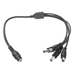 Cable con Conector Jack Hembra de 3.5 mm con 4 Salidas de Jack Macho (Divisor de Energía) / Tipo Pulpo / 4 Conectores Macho / 1 Conector Hembra / Jack de 3.5 mm