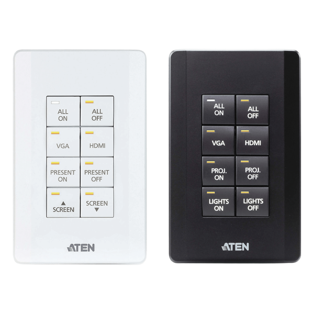 Sistema de control ATEN | Teclado de 8 botones (EE. UU., 1GANG) | BLANCO |