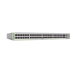 Switch PoE+ Administrable CentreCOM GS980M, Capa 3 de 48 puertos 10/100/1000Mbps + 4 SFP Gigabit, 740 W