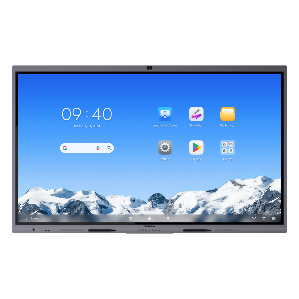 Pantalla Interactiva Touch de 75" Android 16 / Asistentes IA / Google Suite Preinstalado con Certificación EDLA / Cámara Web 8 MP / Resolución 4K / Bocinas Integradas / Entradas HDMI y VGA / Incluye 2 Lápices para Escribir