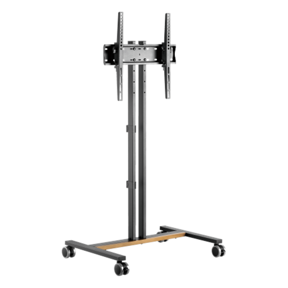 Soporte Móvil para Pantalla | Compatibilidad VESA 200x200 hasta  600x400 / Ruedas con Frenos / Ajuste de Altura y Ángulo / Soporte para TV de hasta 55 Pulgadas / Capacidad de Peso 35 kg