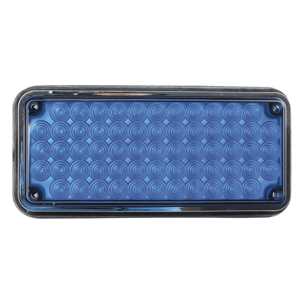Luz de advertencia de 7x3", Color Azul, Ideal para ambulancias