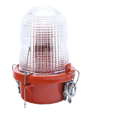 Lámpara de Obstrucción Roja/ Luz Fija Tipo L-810, LED de baja intensidad/ 120 - 240 Vca/ Luz Infraroja