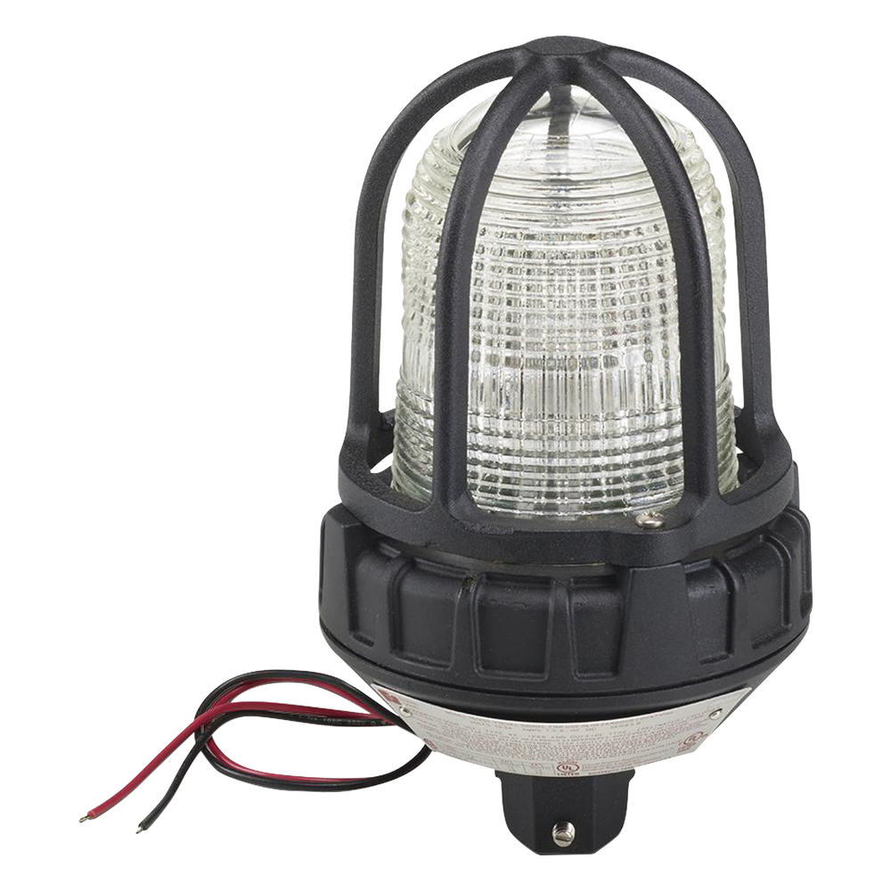 Luz de advertencia LED para ubicaciónes peligrosas, montaje tipo tubo, 24 VCD, LED color Claro