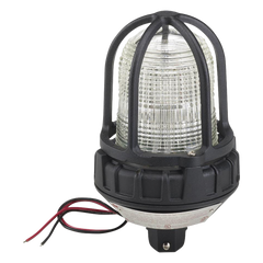Luz de advertencia LED para ubicaciónes peligrosas, montaje tipo tubo, 24 VCD, LED color Claro