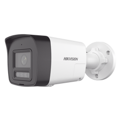 [PROTECCIÓN ACTIVA] Bala IP 4 Megapixel / Lente 2.8 mm / Dual Light (30 mts IR + 20 mts Luz Blanca)  / Audio de Dos Vías /  Luz Intermitente y Alerta de Audio / Micrófono Integrado / ACUSENSE Lite / Exterior IP67 / H.265 / PoE