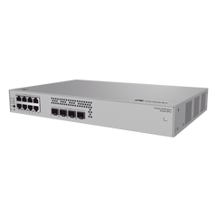 Switch de Acceso Gigabit Administrable PoE Capa 2 / 8 puertos 10/100/1000 Mbps (PoE) / 4 Puertos 2.5GE SFP Uplink  / ERPS / IMGP Snooping / DHCP Snooping / PoE Perpetuo / 128 W / Administración Nube Gratis