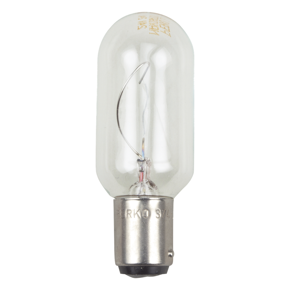 Bombilla transparente de 120 Vca / 30 W de doble contacto
