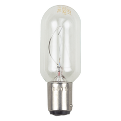 Bombilla transparente de 120 Vca / 30 W de doble contacto