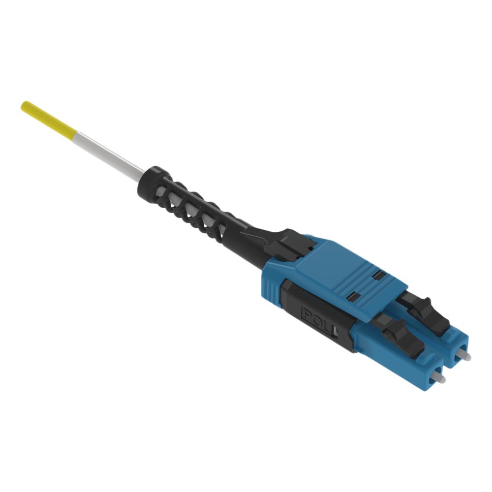 Jumper de Fibra Óptica Monomodo 9/125 OS2, LC-LC Uniboot Duplex, OFNP (Plenum), Color Amarillo, 2 Metros