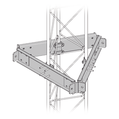 Estabilizadores para torres para tramos STZ-60G, galvanizado por inmersión en caliente.