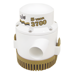 Bomba sumergible de achique serie gold de 3700 galones por hora a 12 Volts de corriente directa.
