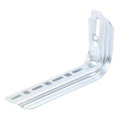 Ménsula omega tipo L inteligente, 210mm de ancho, con acabado Electro Zinc
