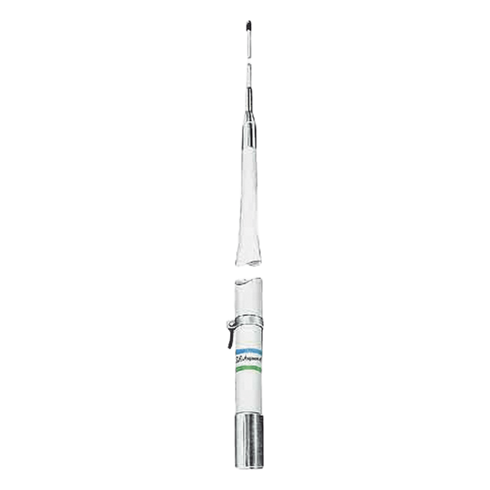 Antena Marina HF SHAKESPEARE 390 / Fibra de Vidrio / 2-30 MHz / 1 kW / 2 Secciones / Requiere Sintonizador / Resonancia 10.8 MHz