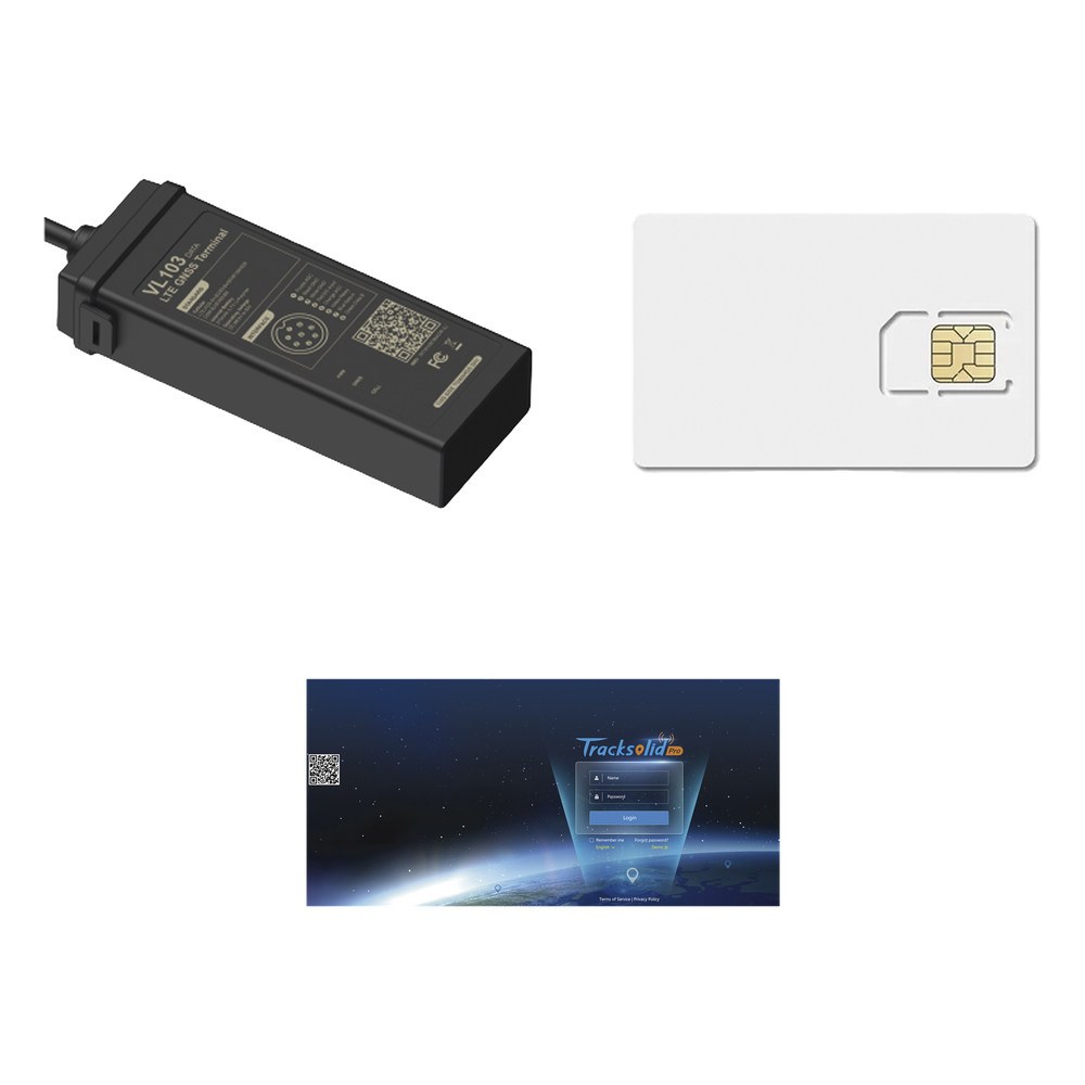KIT Localizador Vehicular GPS 4G LTE Cat1 / Rastreador con Respaldo 2G / Apagado y Encendido de Motor Remoto / Entrada Analógica / Protección de Batería / IP66 Tamaño Mini para Motocicletas / Incluye Licencia TrackSolidPro 10 Años y SIM500MB2Y