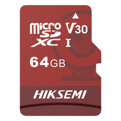 MicroSD HIKSEMI NEO Plus / 64 GB / 95 MB/s Lectura / 40 MB/s Escritura / Clase 10 U3 / TLC NAND / Especializada Para Videovigilancia 24/7