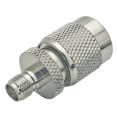 Adaptador en Línea, de Conector SMA Hembra a TNC Macho, Níquel/ Oro/ Teflón.