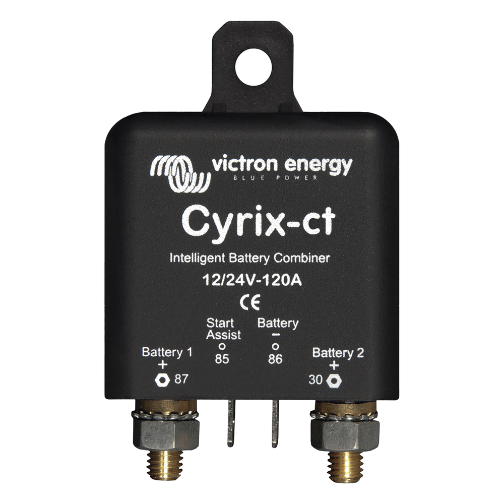 Cyrix-CT 12/24 V 120 A / Combinador Inteligente de Baterías en Vehículos y Embarcaciones