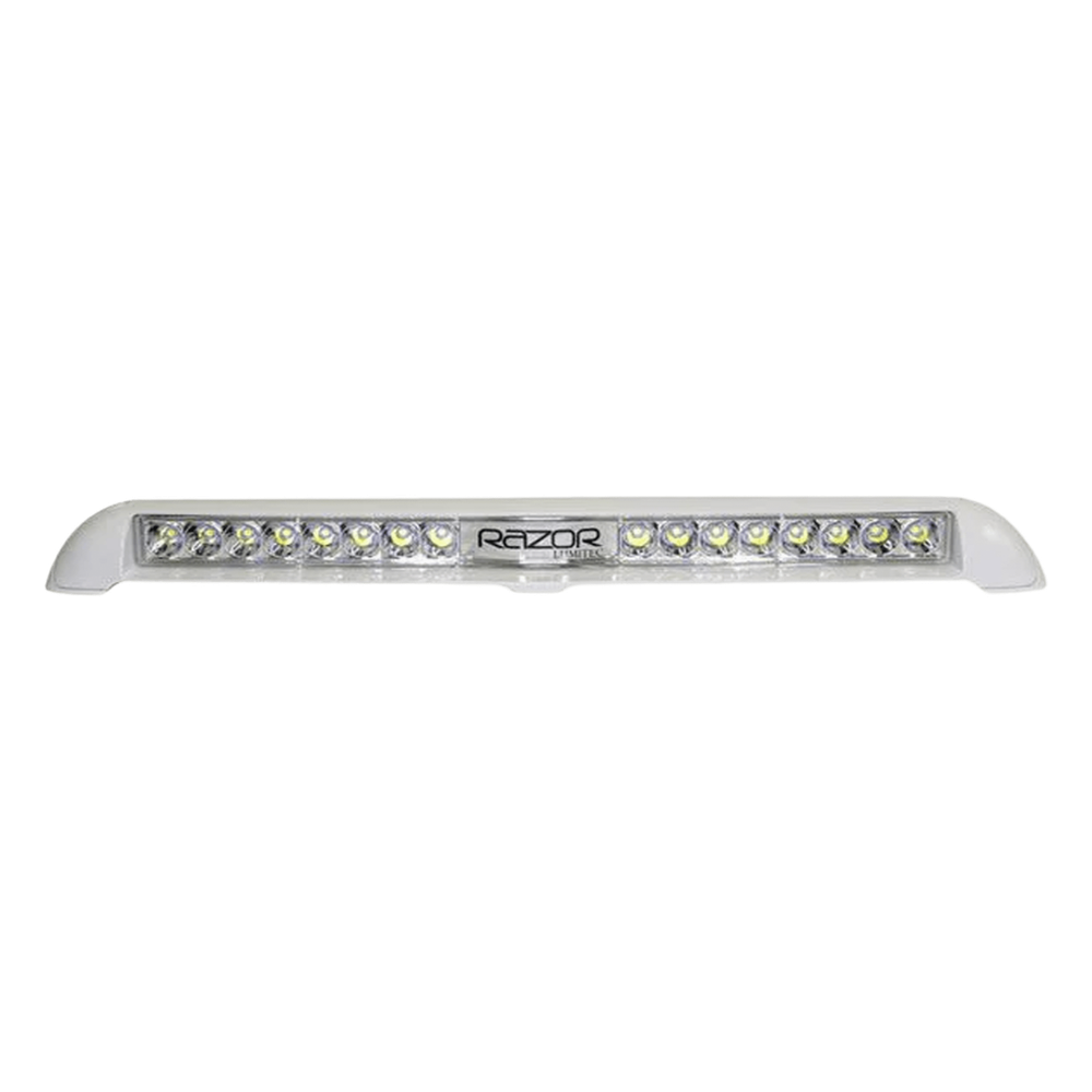 Barra de luces led color blanco serie Razor, de 10000 lúmenes, fabricado bajo norma de protección IP67.