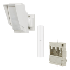 Detector de Movimiento PIR Antimascara Tipo cortina / 100% Exterior /  Inalámbrico / Hasta 24 metros / Incluye transmisor DS-PDMC-EG2-WB(B) para paneles AXPRO