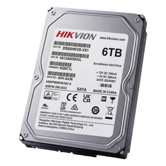 Disco Duro para Videovigilancia / 6 TB / SATA 6.0 Gb/s / 5400 RPM / 256 MB Buffer / Soporta 64 Cámaras HD / Operación 24/7 / 180 TB/Año / MTTF 1M Horas