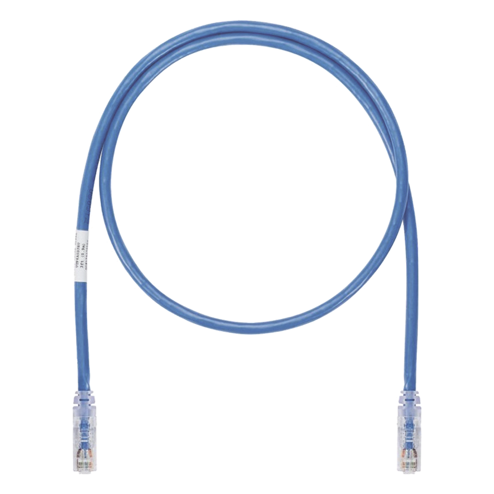 Cable de Parcheo UTP, Cat6A, 24 AWG, CM, Color Azul, 3 Metros (9.84 Pies).