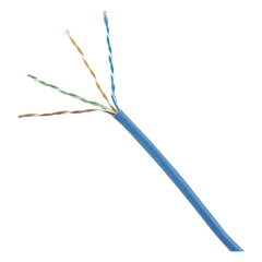 Bobina de Cable UTP 305 Metros (1000 Pies) de Cobre, TX5e, PanNet, Azul, Categoría 5e, 24 AWG, CMP (Plenum), de 4 Pares