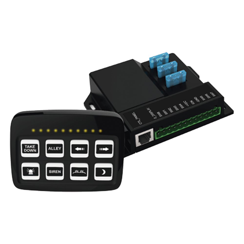 Controlador Universal de 8 interruptores, con Montaje Fijo y de Succión