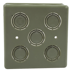 Caja Cuadrada  de 1/2" - 3/4" para PVC Conduti Pesado.