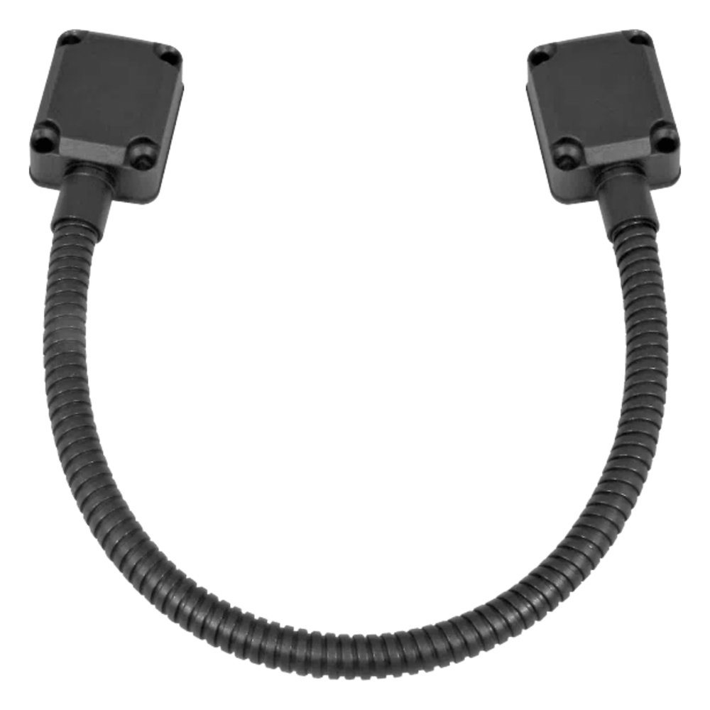 Loop Pasacable En Color Negro para Puertas  / Acero Inoxidable / Ideal para Control de Acceso / Diseño Elegante  / Tapas de Aluminio