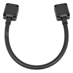 Loop Pasacable En Color Negro para Puertas  / Acero Inoxidable / Ideal para Control de Acceso / Diseño Elegante  / Tapas de Aluminio
