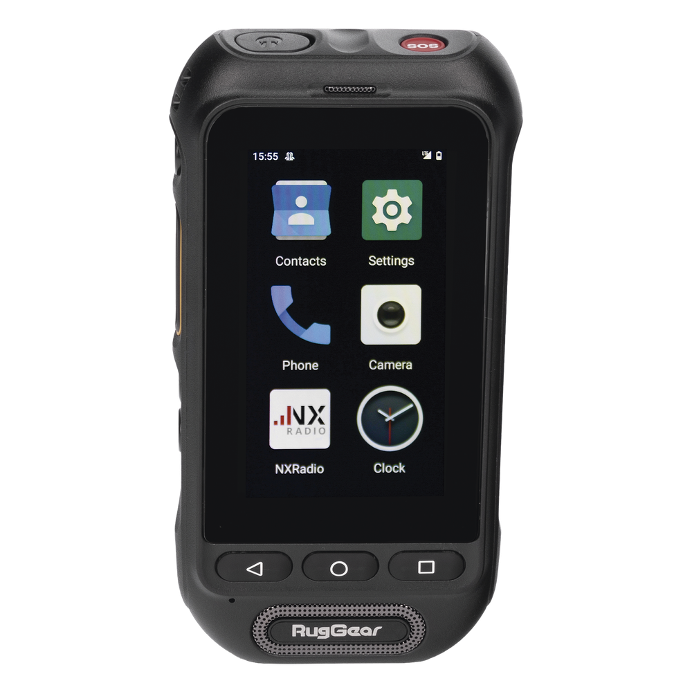 Radio PoC LTE RugGear RG360 / Altavoz 2W 105 dB / 3GPP Mission-Critical PTT / IP68 y MIL-STD-810H / Batería Extraíble 3000 mAh / 197 g / Multi APN