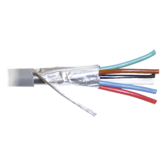 Bobina de 305 Metros (1000 Pies) de Cable 8 Conductores, 22 AWG, Tipo CMR, de Color Gris para Aplicaciones en Alarmas de Intrusión /Control de Acceso/Interfonos y TV Porteros/Automatización/Audio y Voceo.