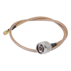 Jumper con Cable LP142 de 60 cm (23.62 Pulgadas), con Conectores N Macho a SMA Inverso Macho (Hasta 8GHz)
