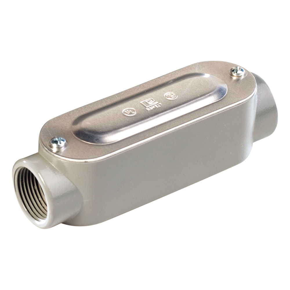 Caja Condulet tipo C de 1" (25.4 mm) Incluye tapa y tornillos.