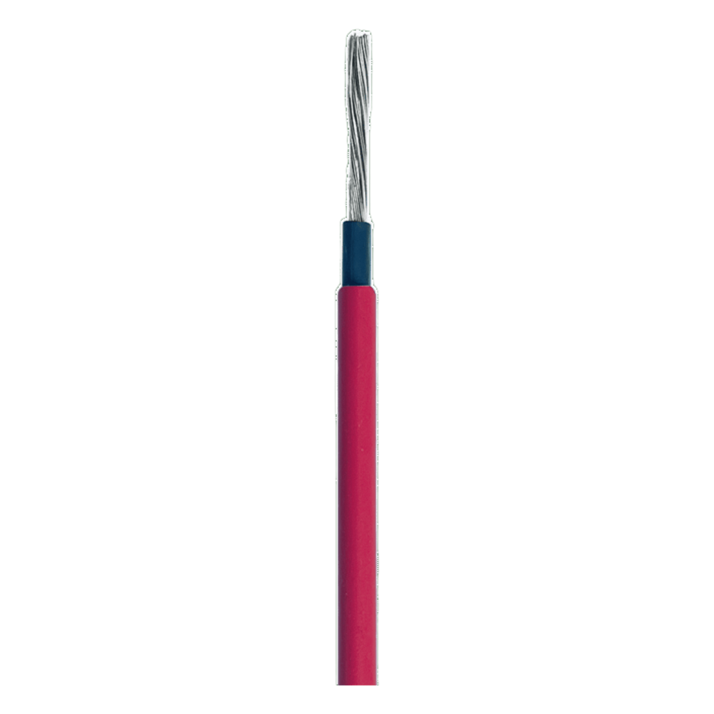 Cable Fotovoltaico Rojo / Cobre Estañado / 6 mm² (10 AWG) / 2000V / Rollo 50m / UL 4703 y TUV