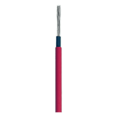 Cable Fotovoltaico Rojo / Cobre Estañado / 6 mm² (10 AWG) / 2000V / Rollo 50m / UL 4703 y TUV