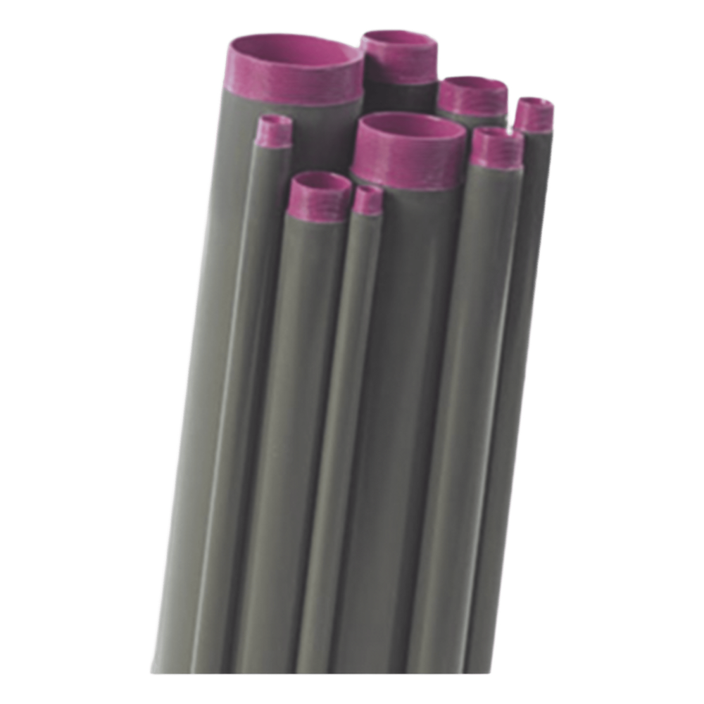 Tubo Conduit rígido de aluminio de 1 1/2” (38.1 mm) con recubrimiento de PVC de 3.05 m con cople.