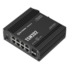 Switch Industrial Administrable L2, 8 puertos PoE 802.3af/at, Soporta Profinet