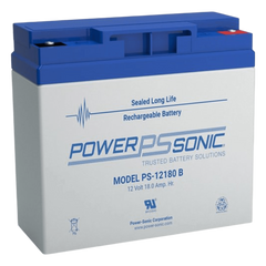 Batería 12V, 18AH, Para Respaldo, Tecnologías AGM/VRLA, Diseño De Vida Útil 5 Años, Terminales Tipo B, Listada UL, Libre De Mantenimiento