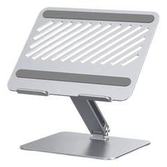 Soporte de Aluminio para Laptop | Ajustable 180° | Soporta Laptops de 10 a 17.3''| Capacidad de Carga 5Kg | Excelente Estabilidad | Diseño Para Alta Disipación de Calor | Altura y Angulo Ajustable | Plegable y Portátil.
