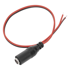Cable con Conector Hembra, Alimentación para Vcc con Puntas Libres.